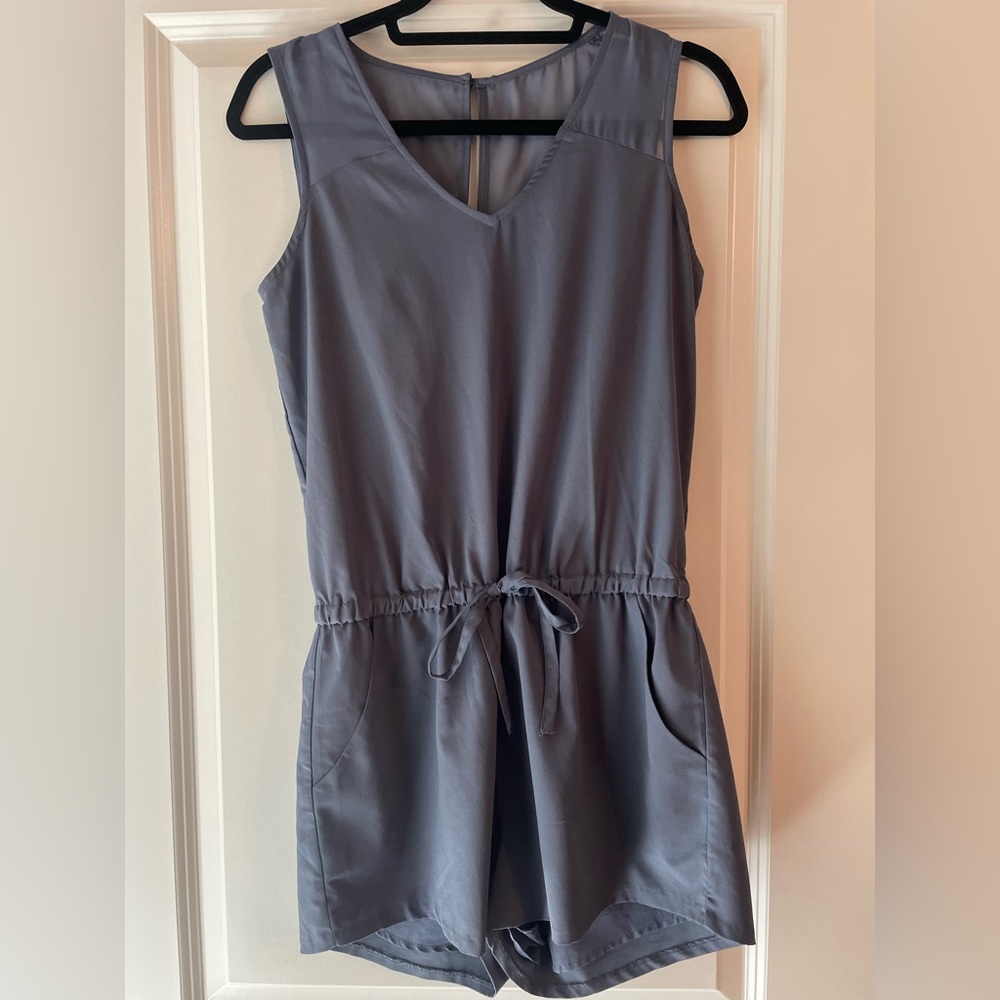Banana Republic slate blue romper size 2